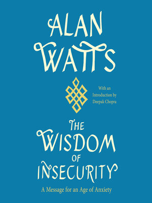 cover image of The Wisdom of Insecurity